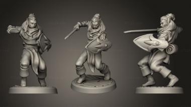 Military figurines Elf 3 3d model
